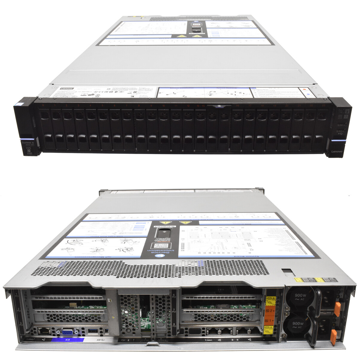Lenovo System x3650 M5 Server Barebone no CPU no PC4 24x SFF 2.5 inch M5210 12G