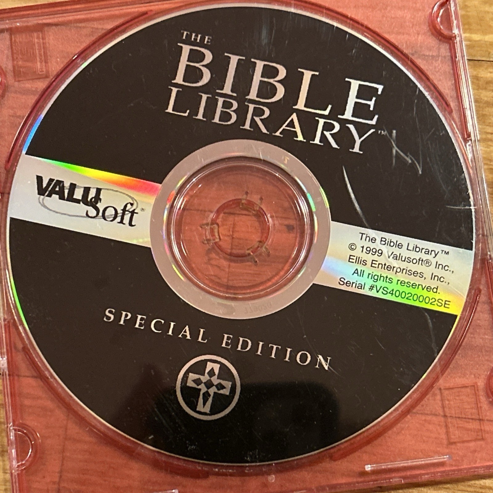 ValuSoft The Bible Library Special Edition CD-ROM Religion Software 1999 Disc