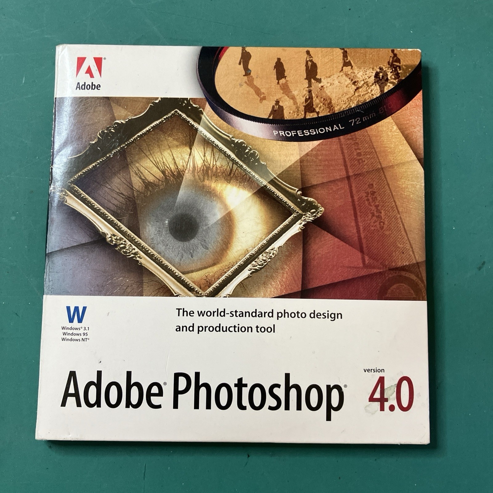 Adobe Photoshop 4.0 for Windows Macintosh Application And Tutorial CDs 1996