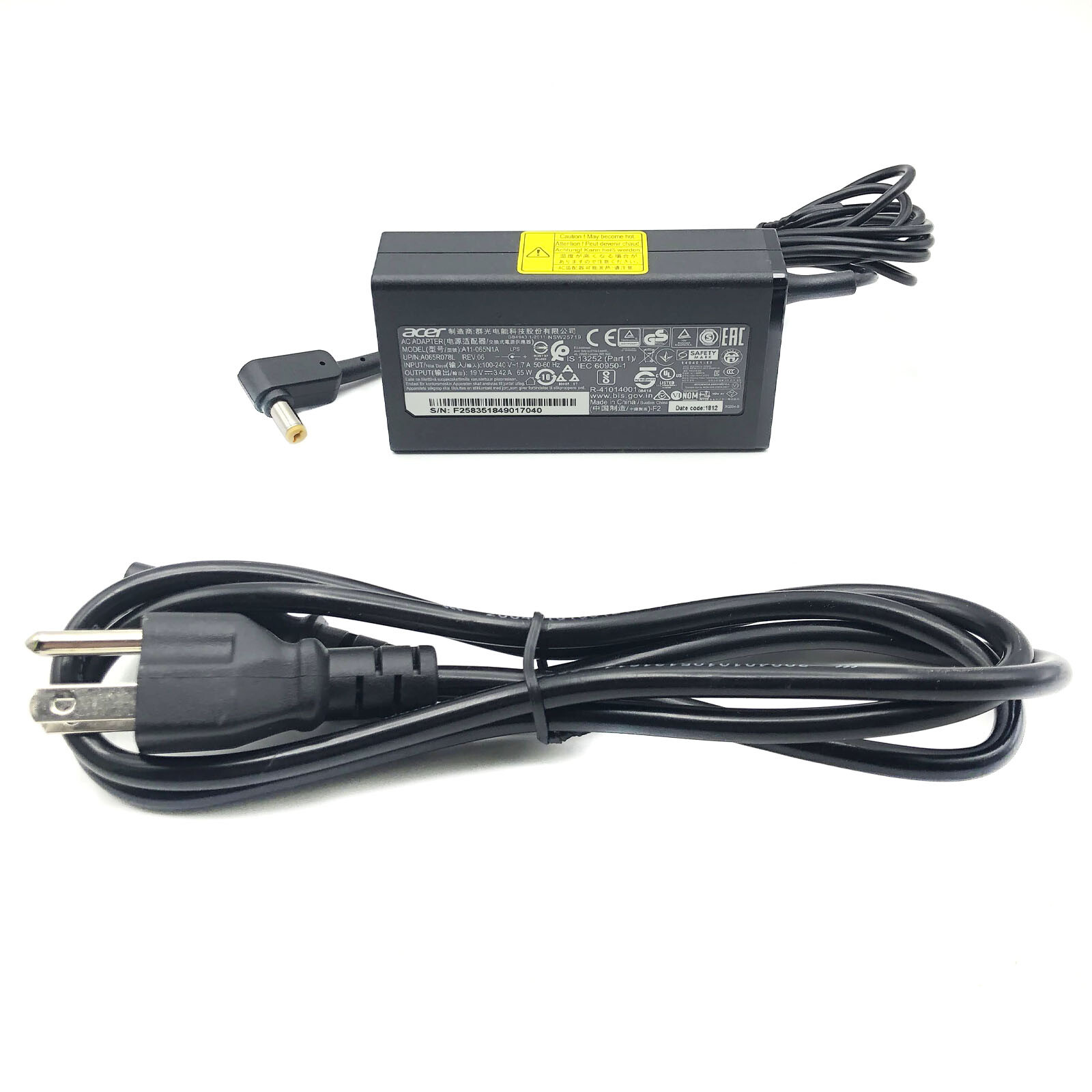 Genuine Acer AC Adapter for Acer Chromebase 24 CA24I-CN CA24V-CT Desktop w/PC