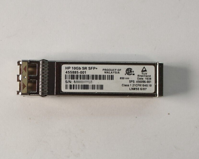 Lot of*7 HP 455885-001 456096-001 BladeSystem C-Class 10Gb SFP+ SR Transceiver