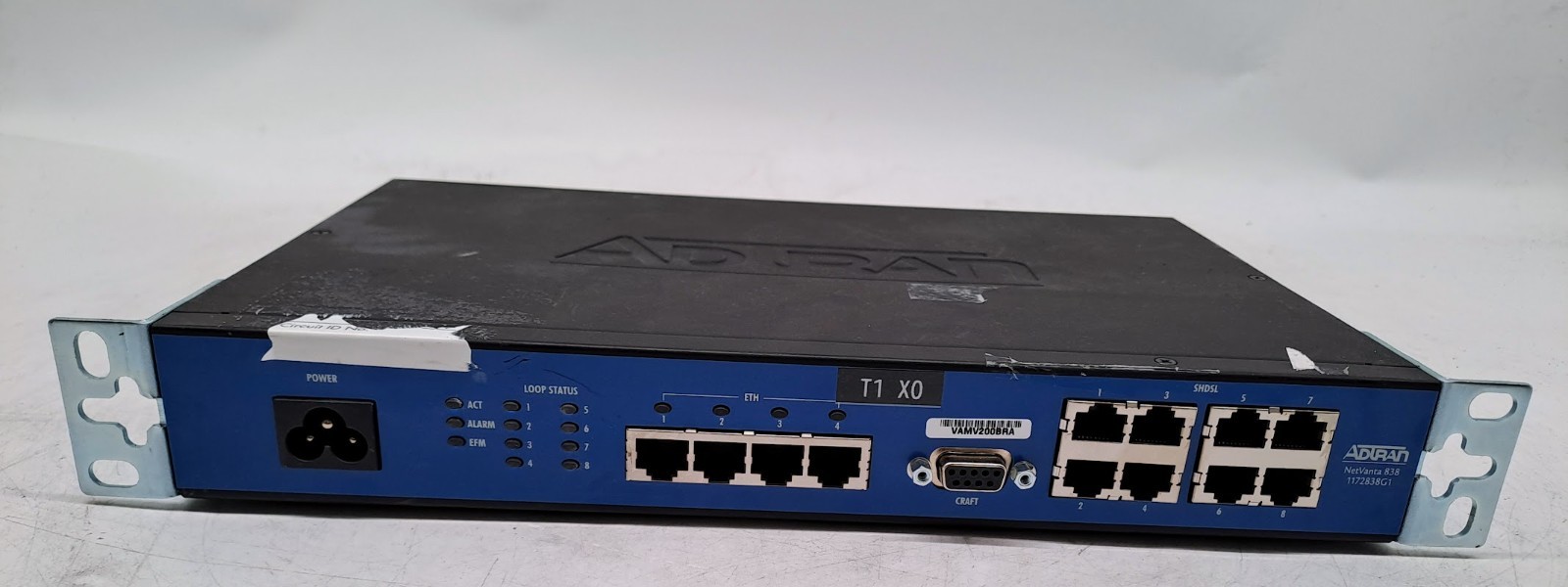 ADTRAN NetVanta 838T 8-Port Network Switch SHDSL EFM Ethernet NTU 1172838G1