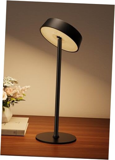 Cordless Lamp, Outdoor Waterproof, Dimmable Touch Control 3 Color 1 Pack Black