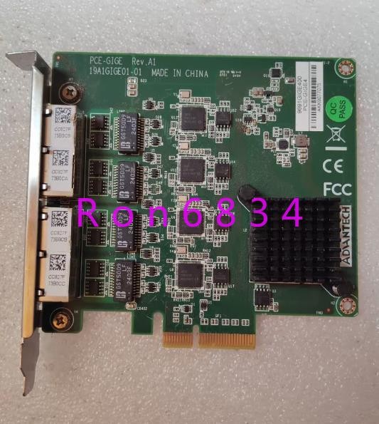 1pc used Advantech PCE-GIGE4 card