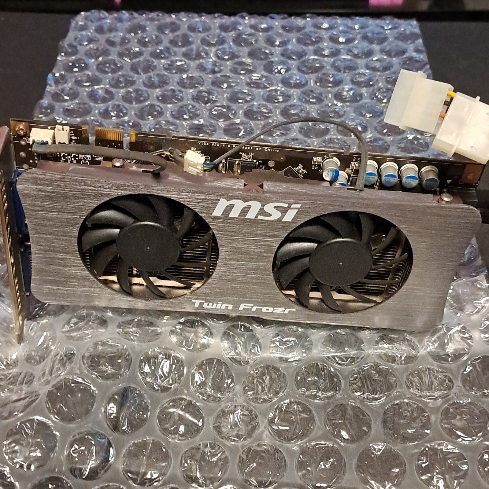 MSI NVIDIA GeForce GTS 250 Twin Frozr PCI Express Graphics Card DVI Fan
