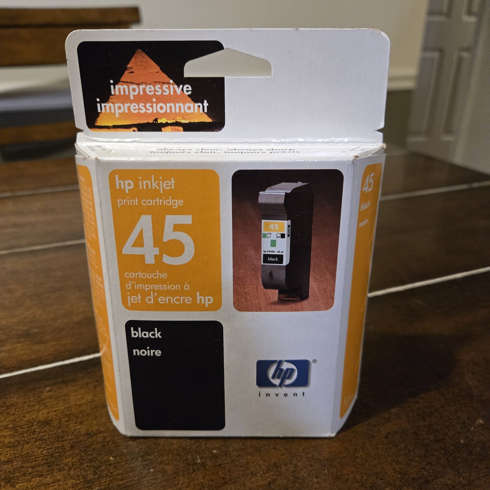 New Hp Invent inkjet Print Cartridge 45 black exp apr 2005 Ireland