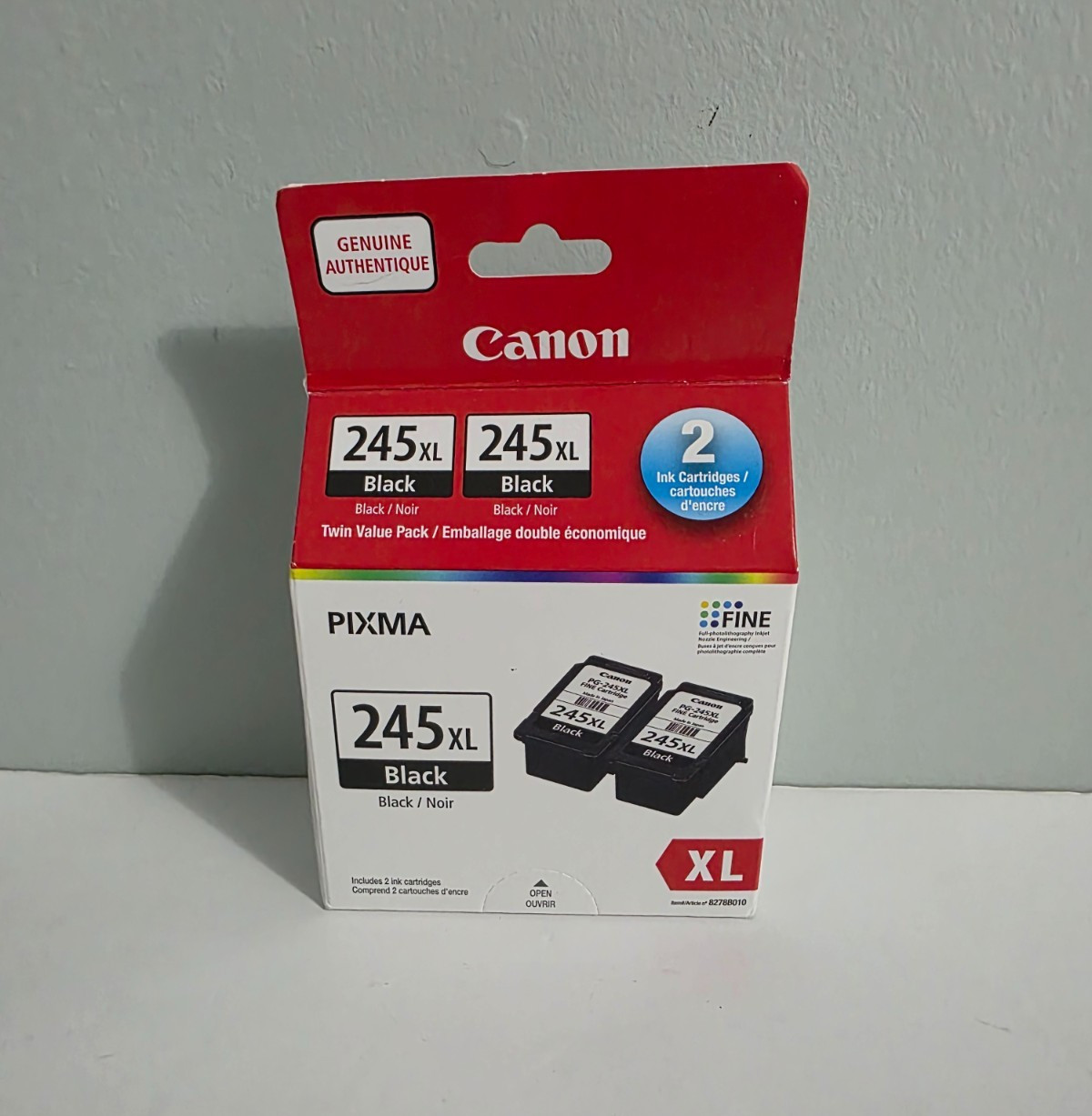 Canon 245XL 8278B010 PG-245XL XL-Black Twin Pack Inks 