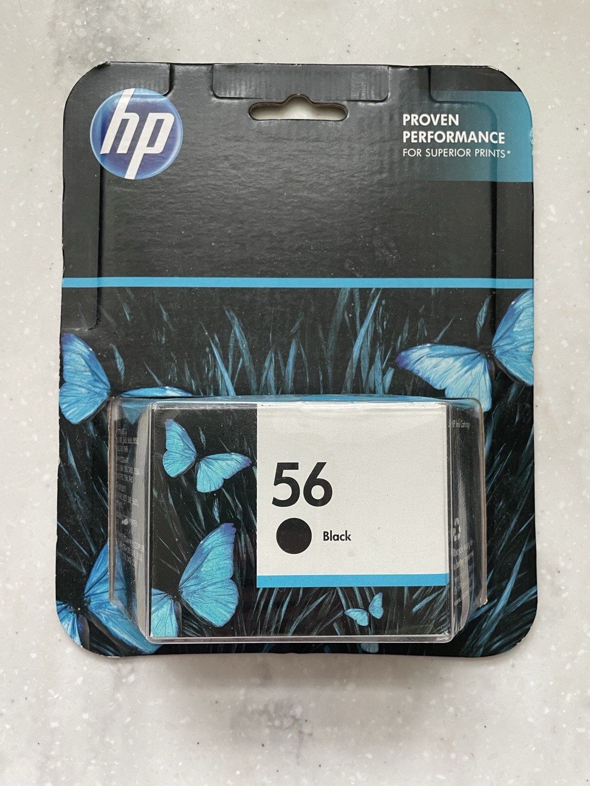 HP 56 Black Ink Cartridge C6656AN Genunie OEM Factory Sealed Retail Box NEW
