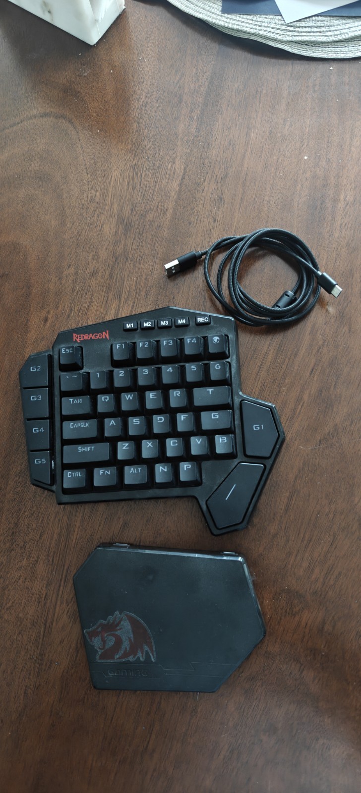 Redragon K585 DITI One-Handed RGB Mechanical Gaming Keyboard, 42 Keys Type-C