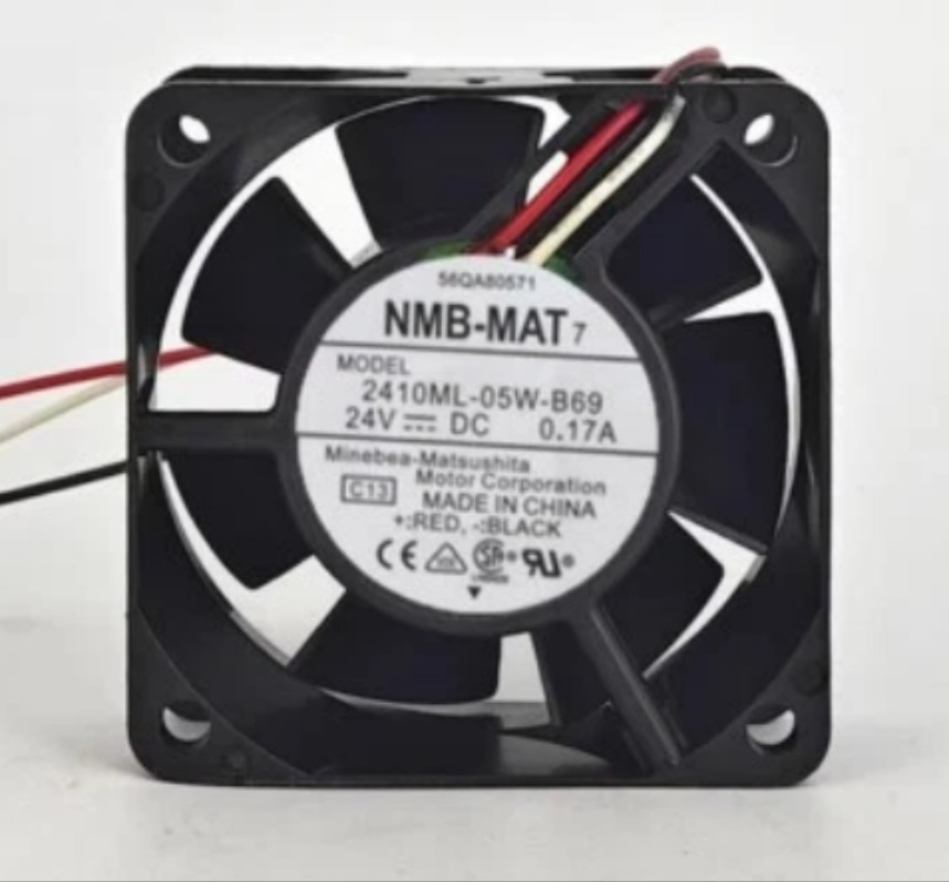 NMB 2410ML-05W-B69 6025 24V 0.17A 3-Wire Ball Inverter Cooling Fan