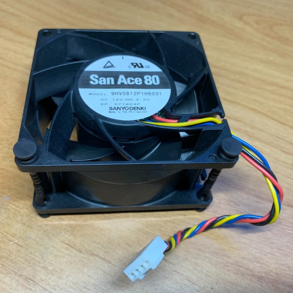 1pcs Sanyo Denki 9HV0812P1H6031 San Ace 80 Fan 12V DC 3.0A FAN-0162L4
