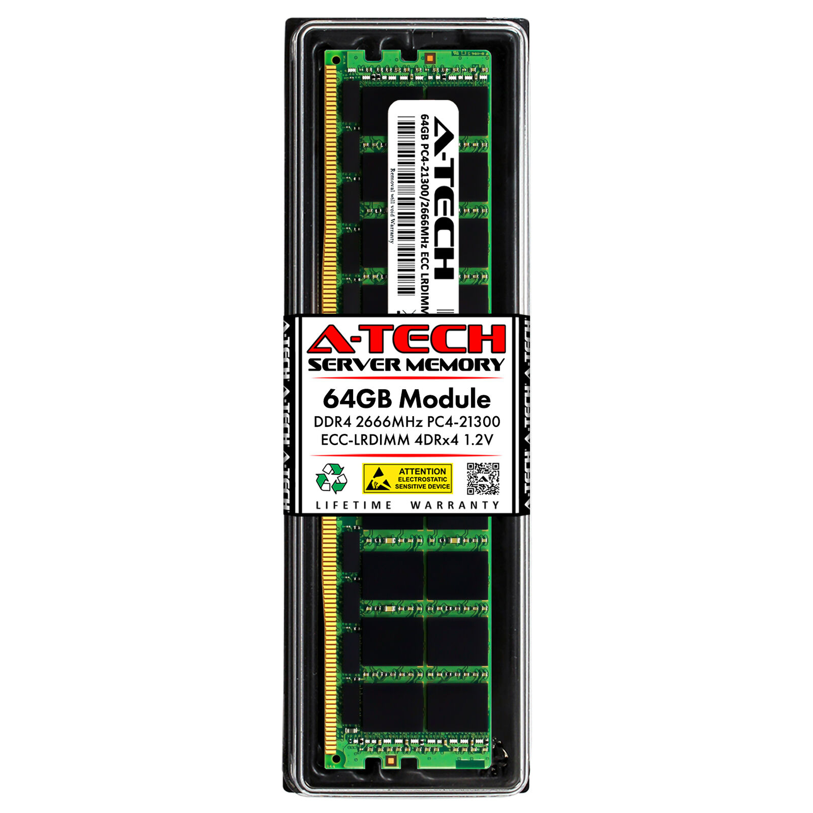 64GB DDR4 PC4-21300 LRDIMM (Hynix HMAA8GL7CPR4N-VK Equivalent) Server Memory RAM