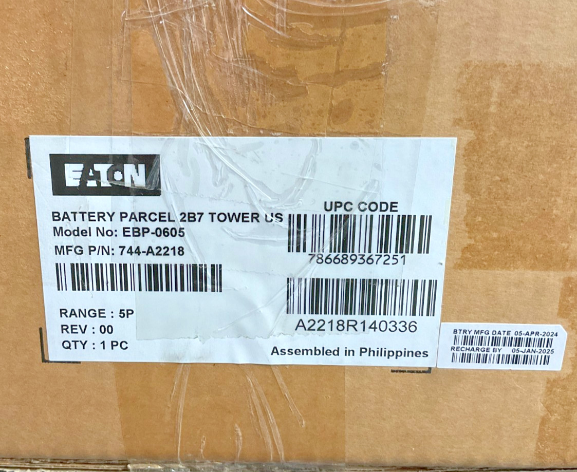 Eaton External Battery Pack 5P750 5P850 744-A2218 🇺🇸✨🇺🇸✨ NEW OPEN BOX