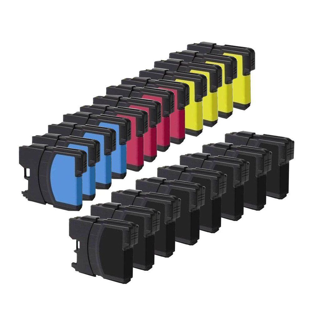 New 20PK Ink For Brother MFC-490CW MFC-J415W MFC-J615W LC61 LC-61BK LC-61C LC-61