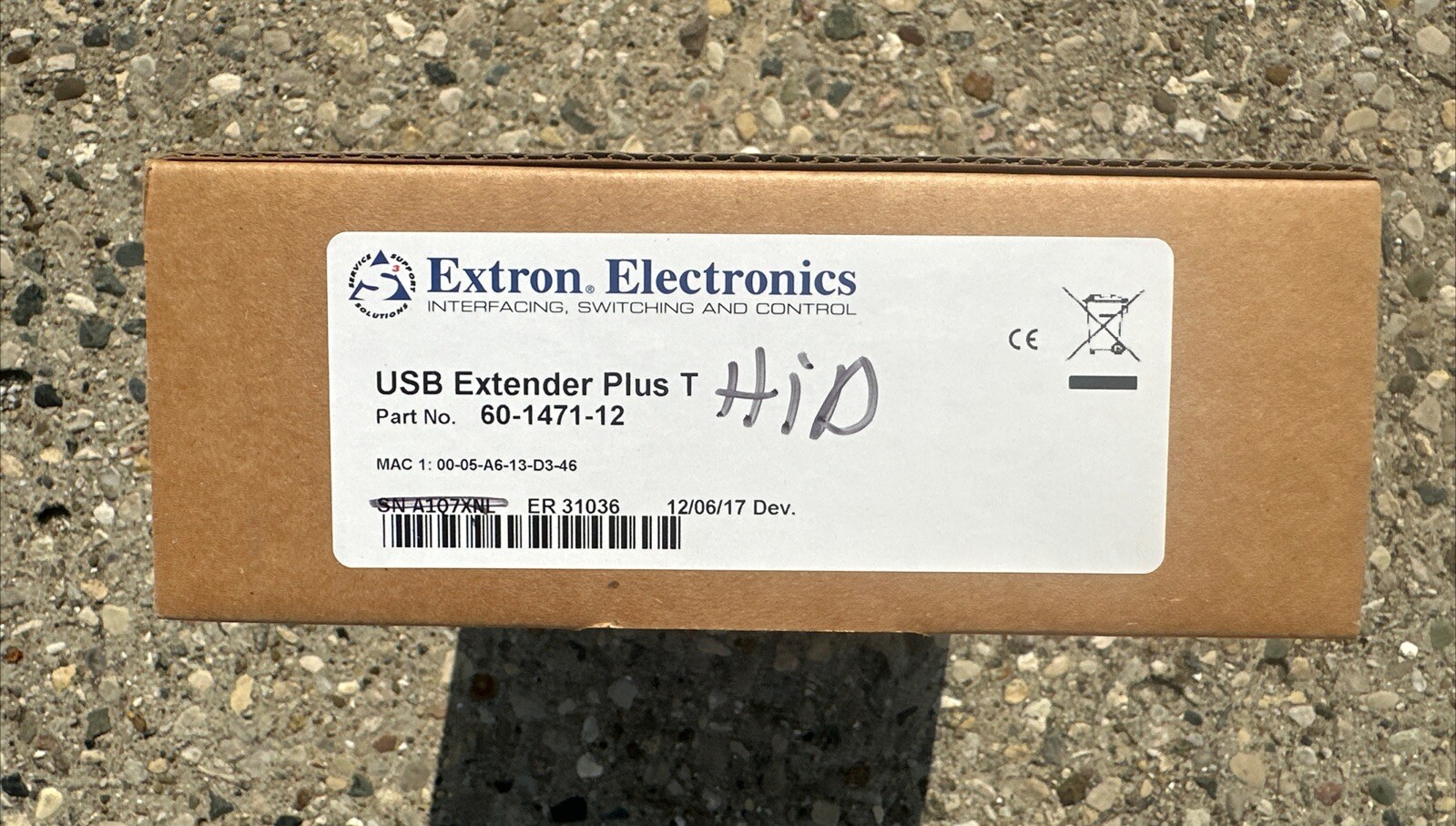 Extron 60-1471-12 USB Extender Plus T/R HID Only Transmitter & Receiver Box New