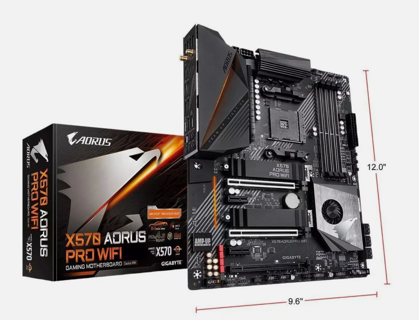 AMD Ryzen 9 5950X 16C 32T CPU + Gigabyte X570 AORUS PRO WIFI AM4 DDR4 Mobo Combo