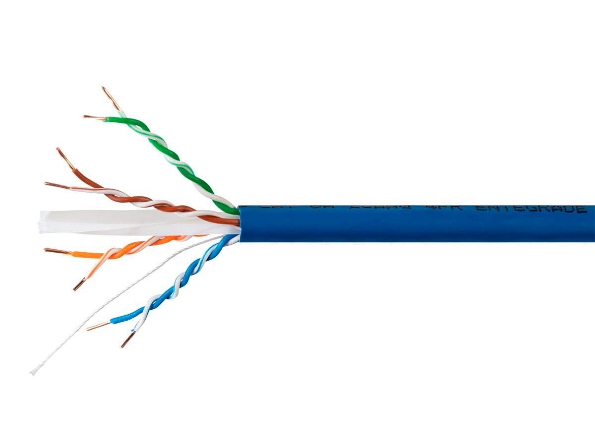 Monoprice Cat6A Plus Bulk Ethernet Network Cable Pure Bare Copper, 23AWG, 1000ft