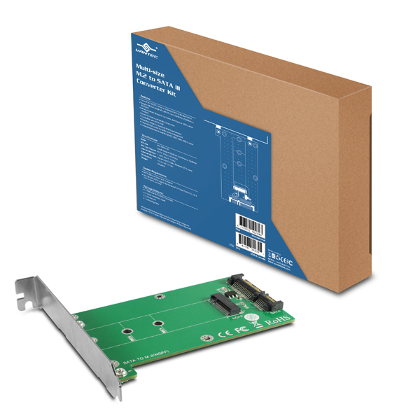 Vantec Multi-size M.2 to SATA III Port Converter Kit
