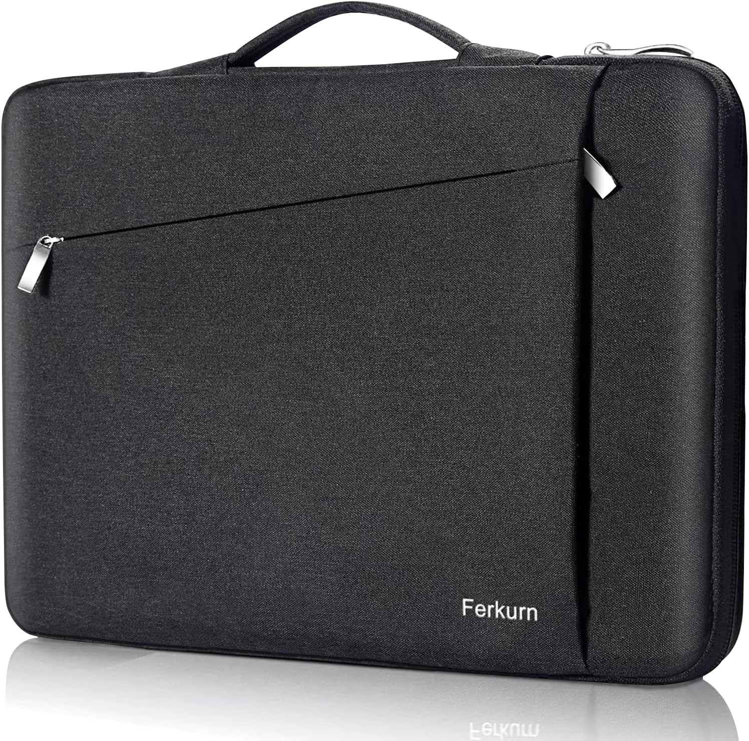 Ferkurn Laptop Case Sleeve 14" Black Pockets