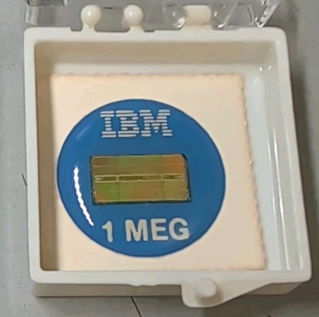 Vintage 1 Megabit DRAM IBM Chip Commemorative 