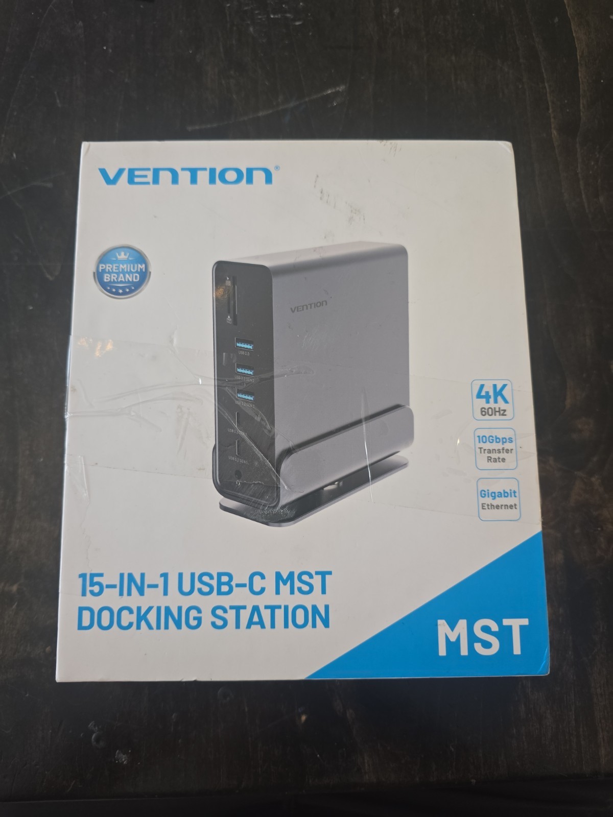 Vention 15-in-1 USB-C MST Dual Monitor Docking Triple Station 4K Host Cable