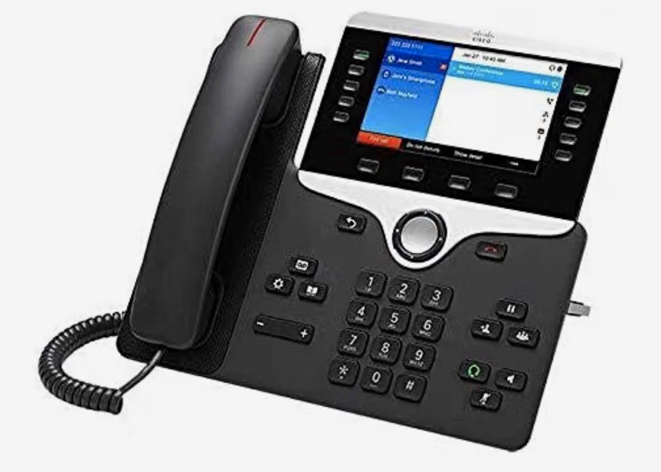 Cisco IP Phone 8851 CP-8851-K9= Black 5-Line VoIP Speakerphone RJ-45
