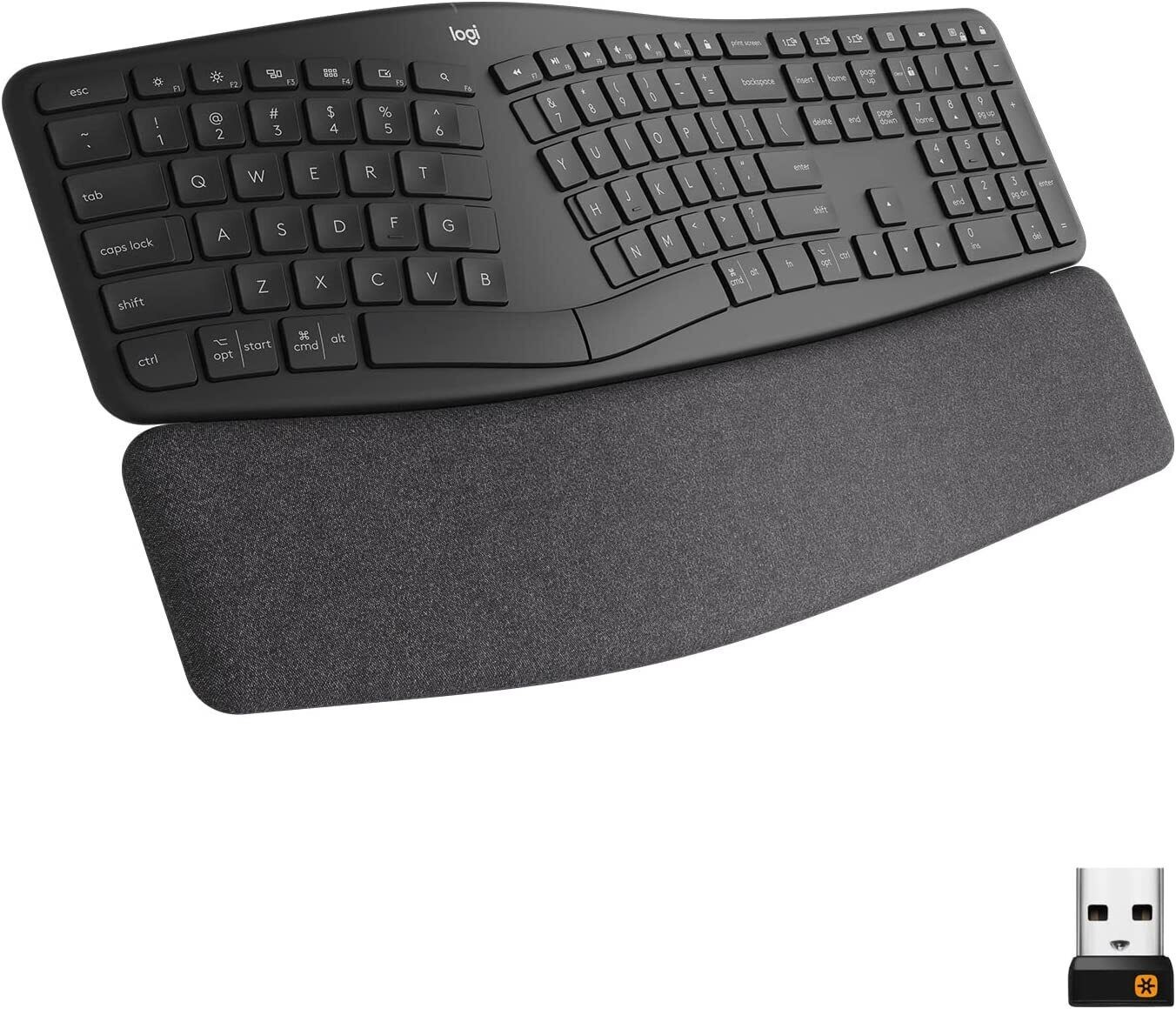 Logitech ERGO K860 Wireless Ergonomic Keyboard - Compatible with Windows / Mac