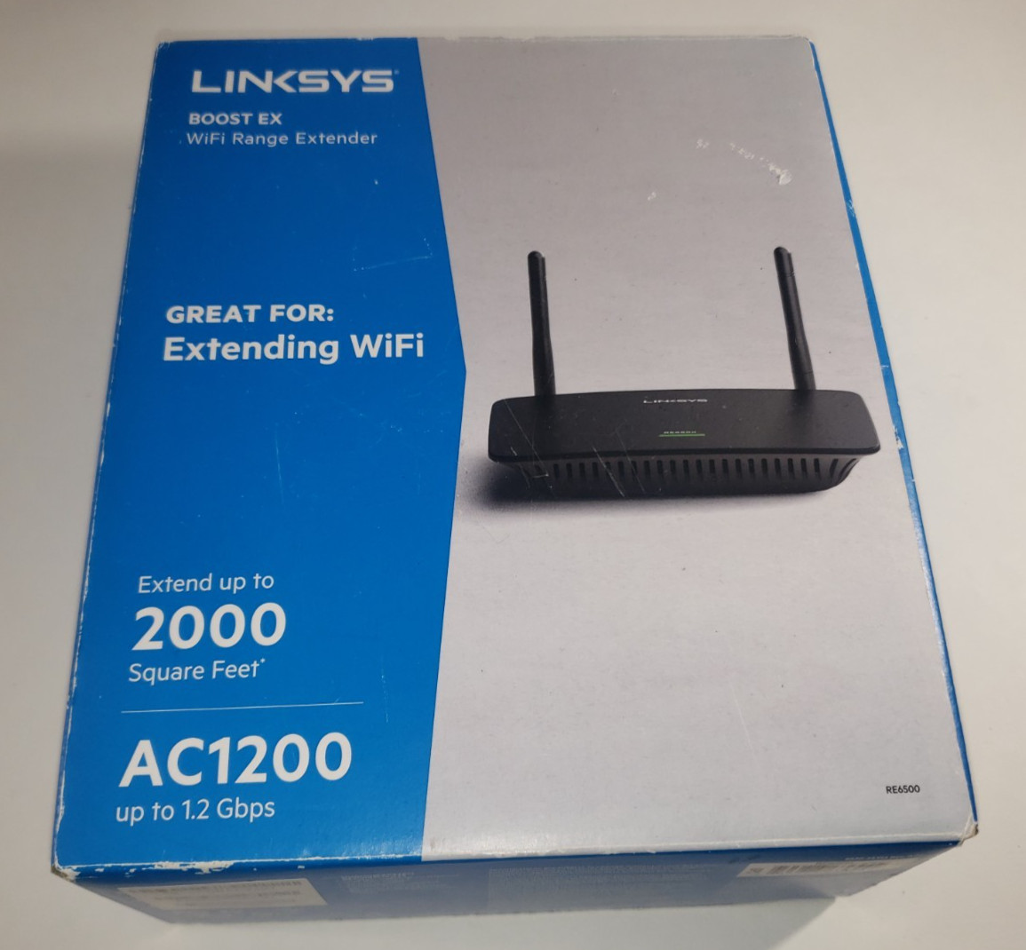 Linksys RE6500 AC1200 Max WiFi Gigabit Range Extender TESTED WORKING
