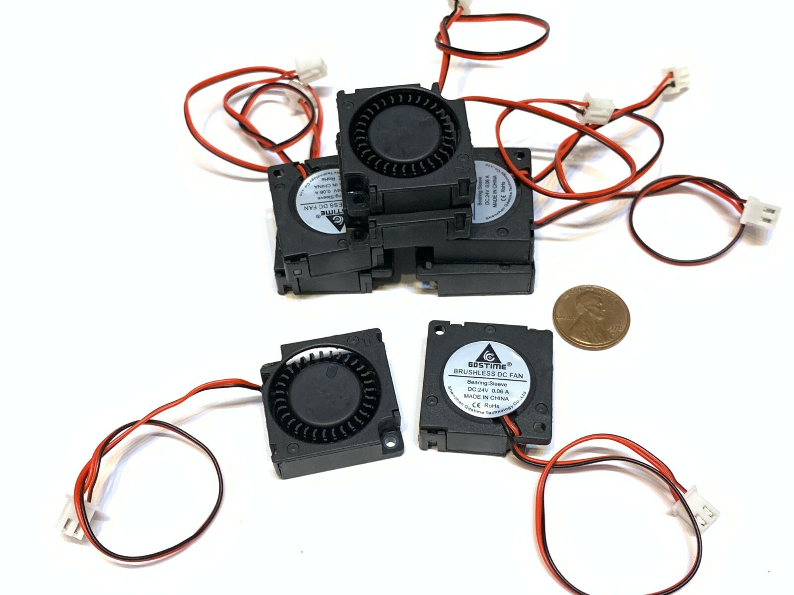 8 Pieces GDSTIME 24v blower fan 3010 3cm 30mm cnc 2pin pla small mini reprap A29