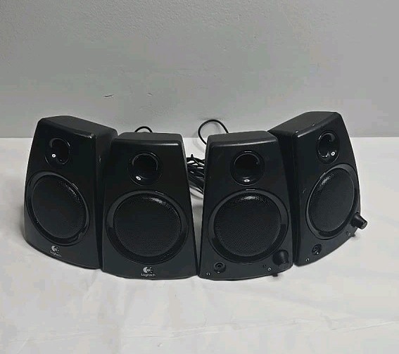 Logitech Z130 2.0 Channel Wired Computer Speakers Black 3.5mm Jack No Power Cord