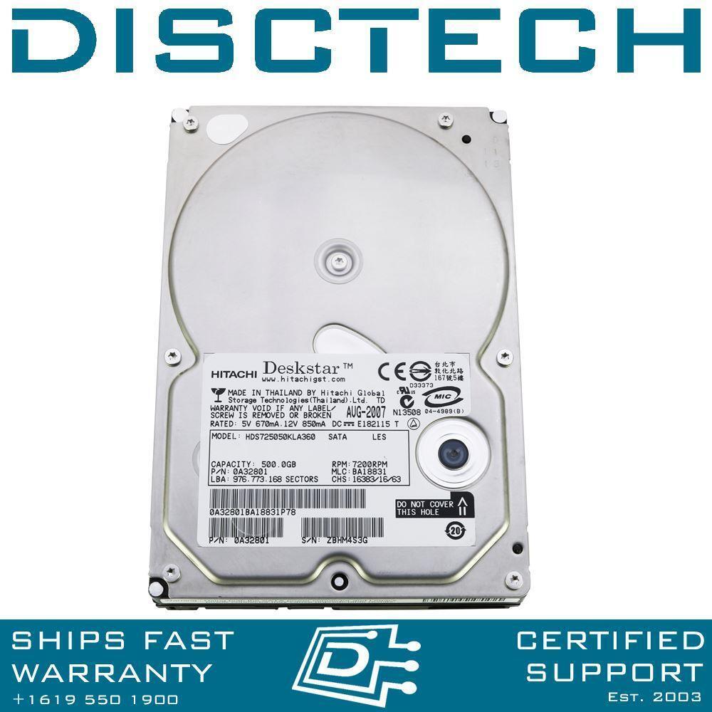 Hitachi Deskstar HDS725050KLA360 E7K500 SATA Hard Drive(0A32801)