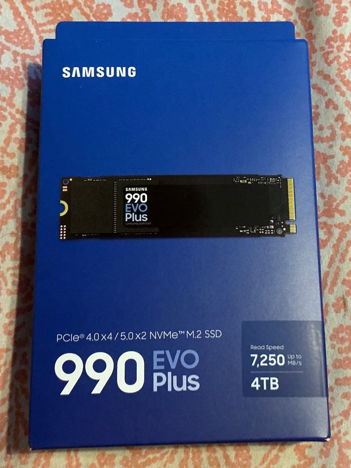 New Sealed Samsung 990 PRO 4TB M.2 NVMe Internal SSD - Black (MZ-V9P4T0B/AM)