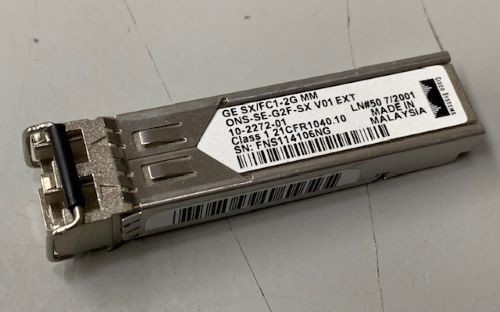 Cisco ONS-SE-G2F-SX SFP - GE/1G-FC/2G-FC, 850nm, MM, LC - 1 Year Warranty