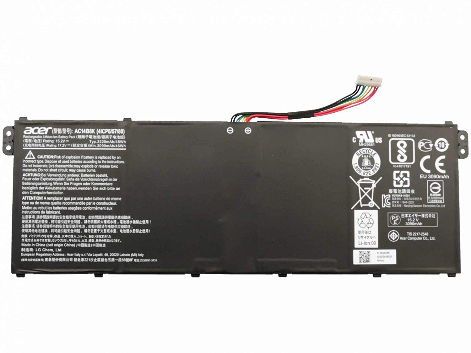 Genuine Battery For Acer Aspire R7-371T R7-372T R3-131T AC14B3K R5-431T R5-471T
