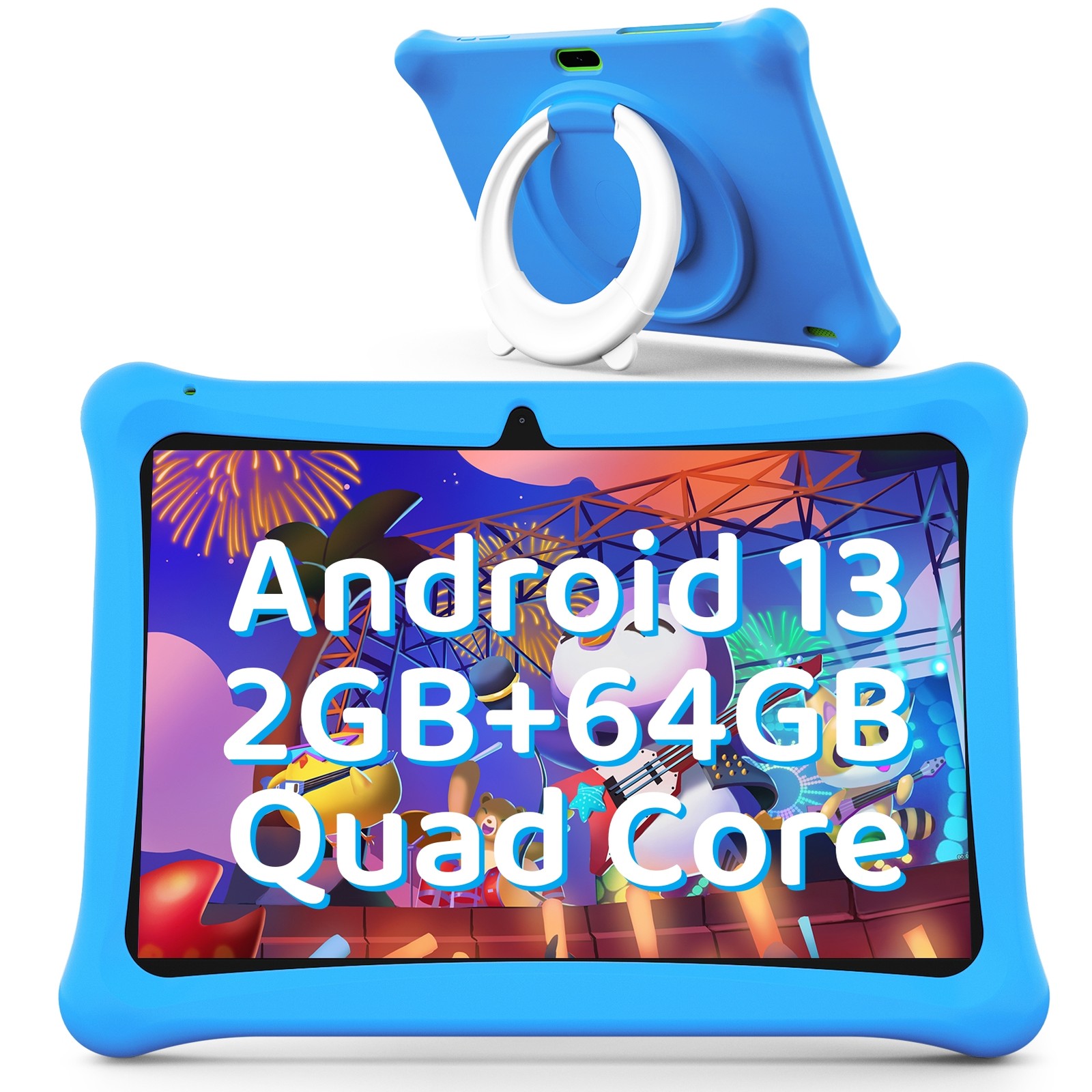 NEW SGIN 10in Kids Tablet Android 13 2GB RAM 64GB ROM Bluetooth Dual Camera