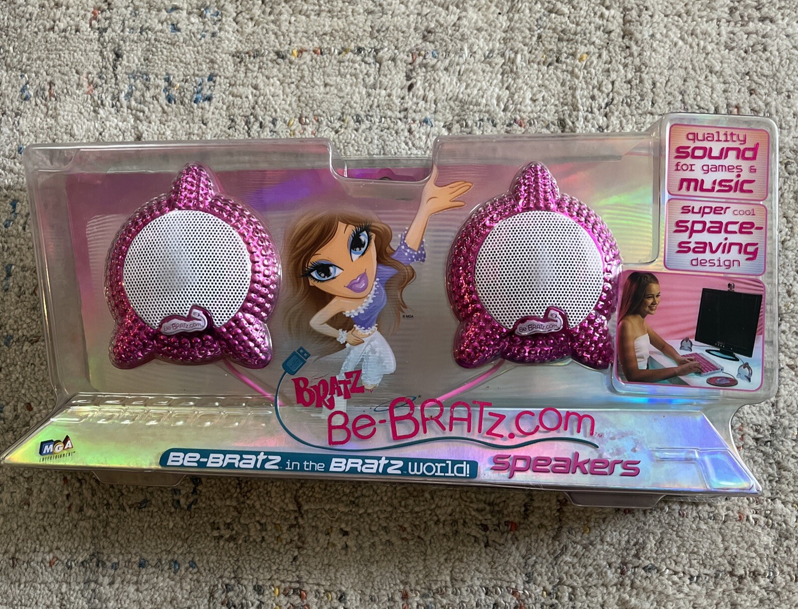 Bratz Be-Bratz Space Saving Design USB Wired Speakers