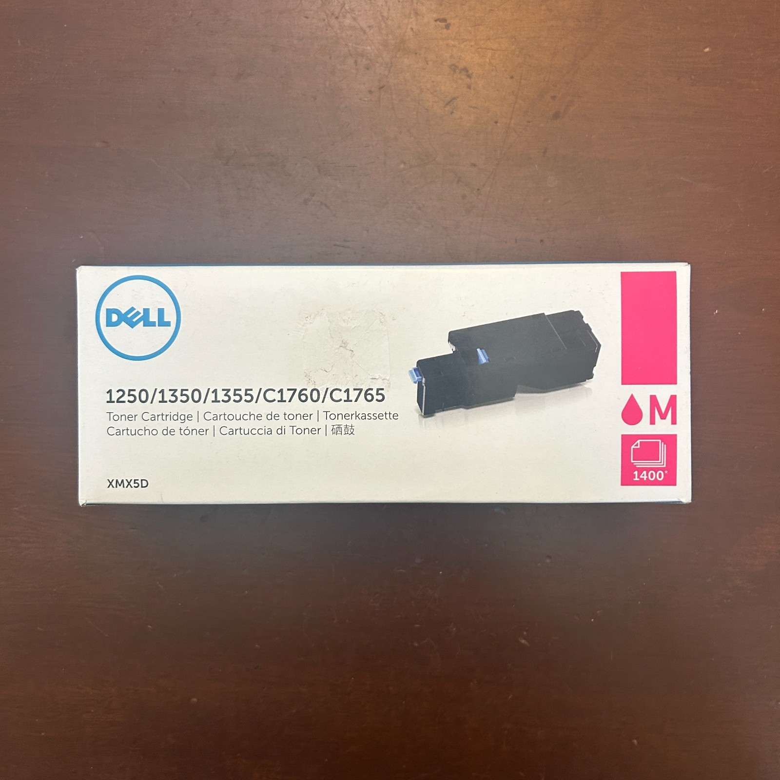 DELL XMX5D Magenta Toner Cartridge 1250 1350 1355 C1760 C1765 Printer Ink Sealed