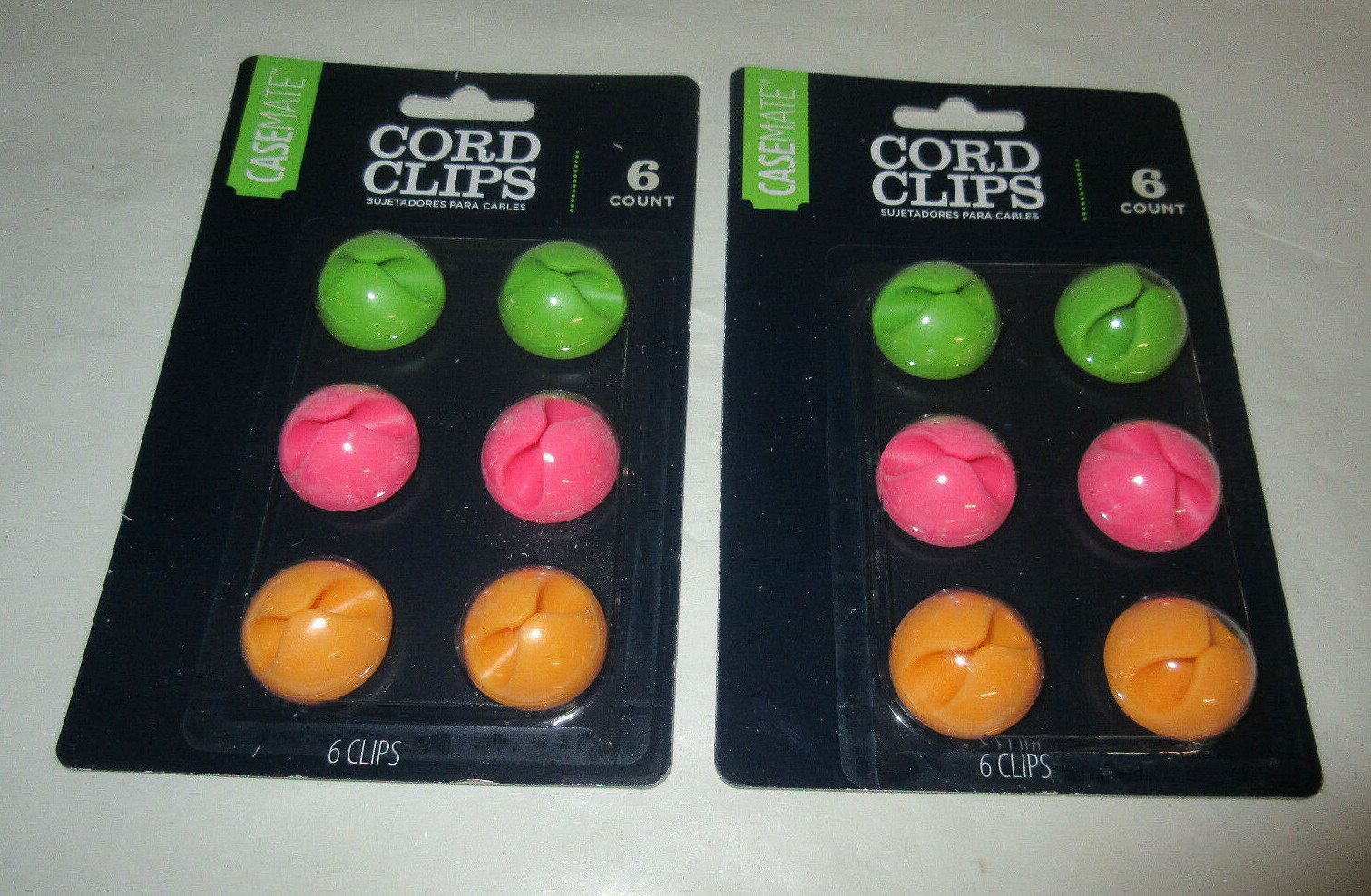 Casemate Cord Cable Clips great for kids room COLORS x12