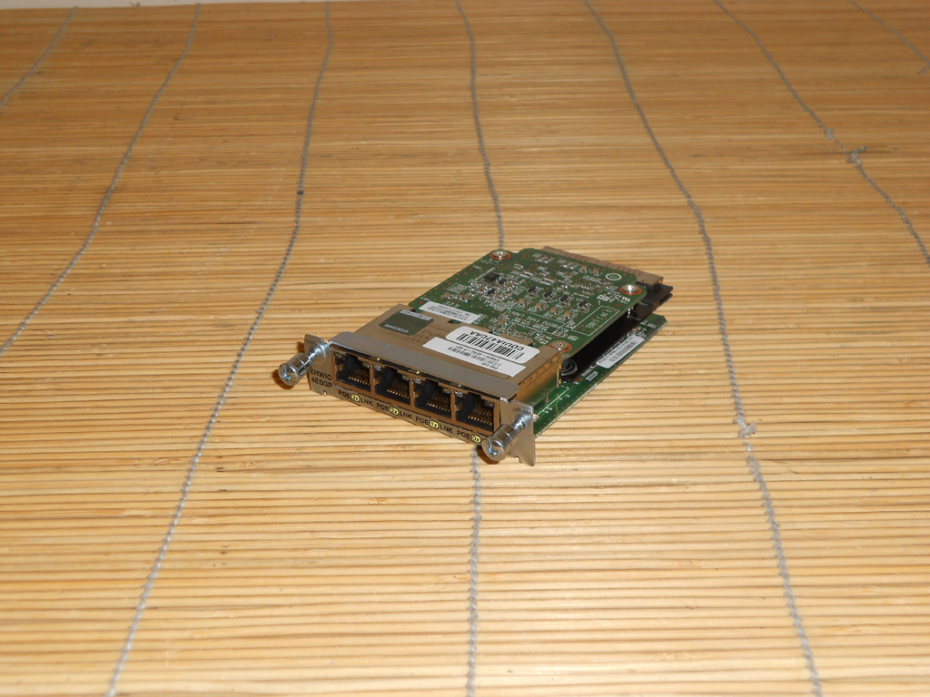 Cisco EHWIC-4ESG-P PoE 4-Port Gigabit Ethernet Enhanced WAN Interface Card