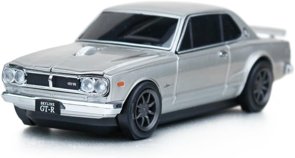 Official Nissan Licensed Skyline 2000GT-R Bluetooth Mouse Click Car Silver Japan