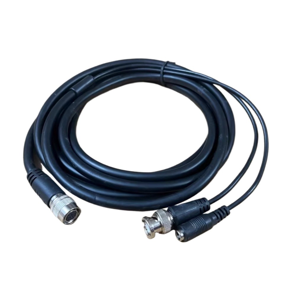 12-Pin to BNC Cable 3M Black Industrial Camera Video Signal Cord - 12S300DCBNC