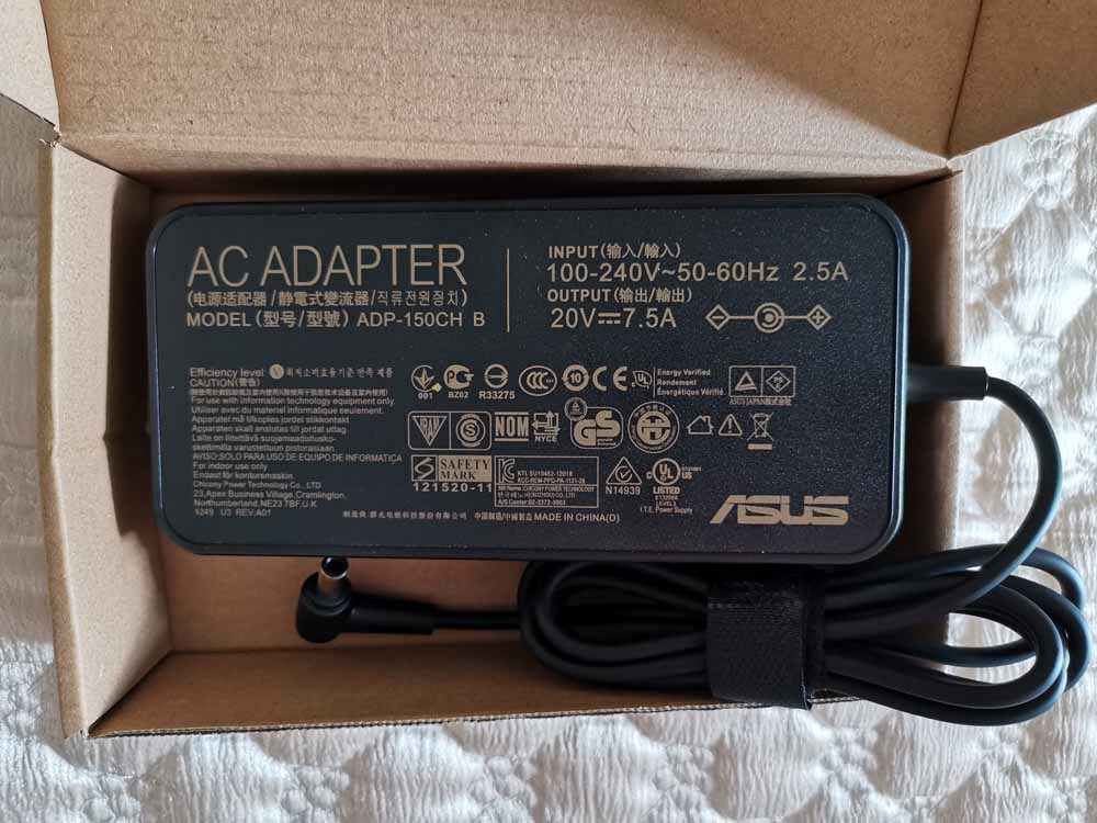 original 4.5mmX 3.0MM 20V 7.5A 150W adapter fit Delta MSI WF76 11UI-400 +cord