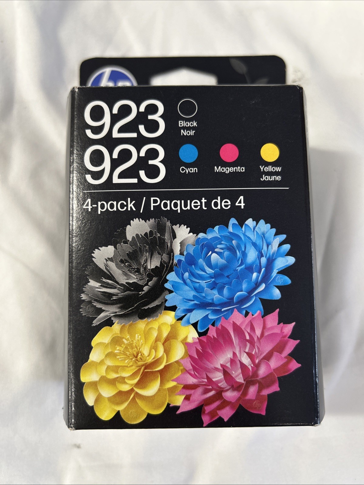 HP 923 CMYK Original Ink Cartridge 4-Pack, ~500 pages K, ~400 pages C/M/Y,