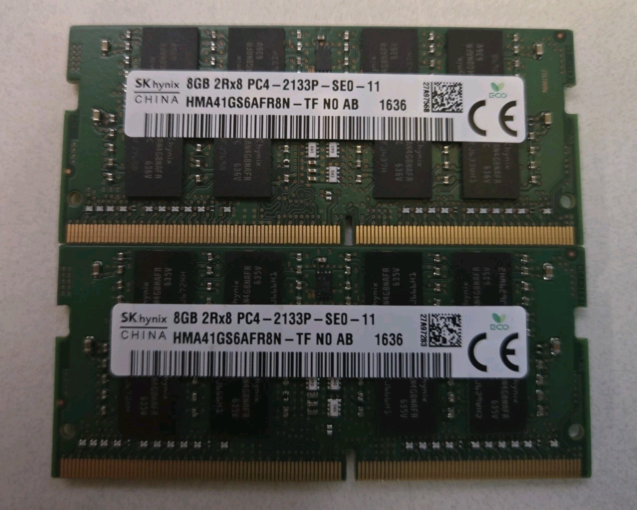 SKhynix 16GB (2x8GB) 2Rx8 RAM DDR4 PC4-2133P SODIMM