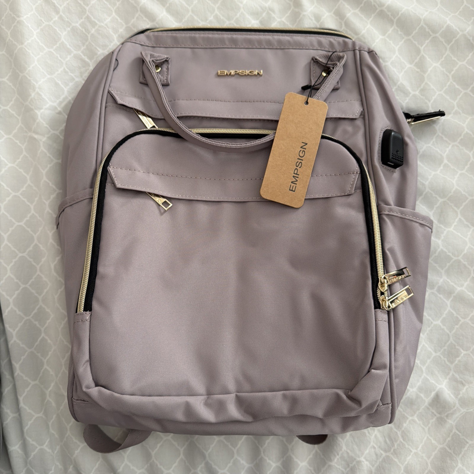 EMPSIGN 15.6 Inch Laptop Backpack for Women, Computer Travel Business Work Bag,