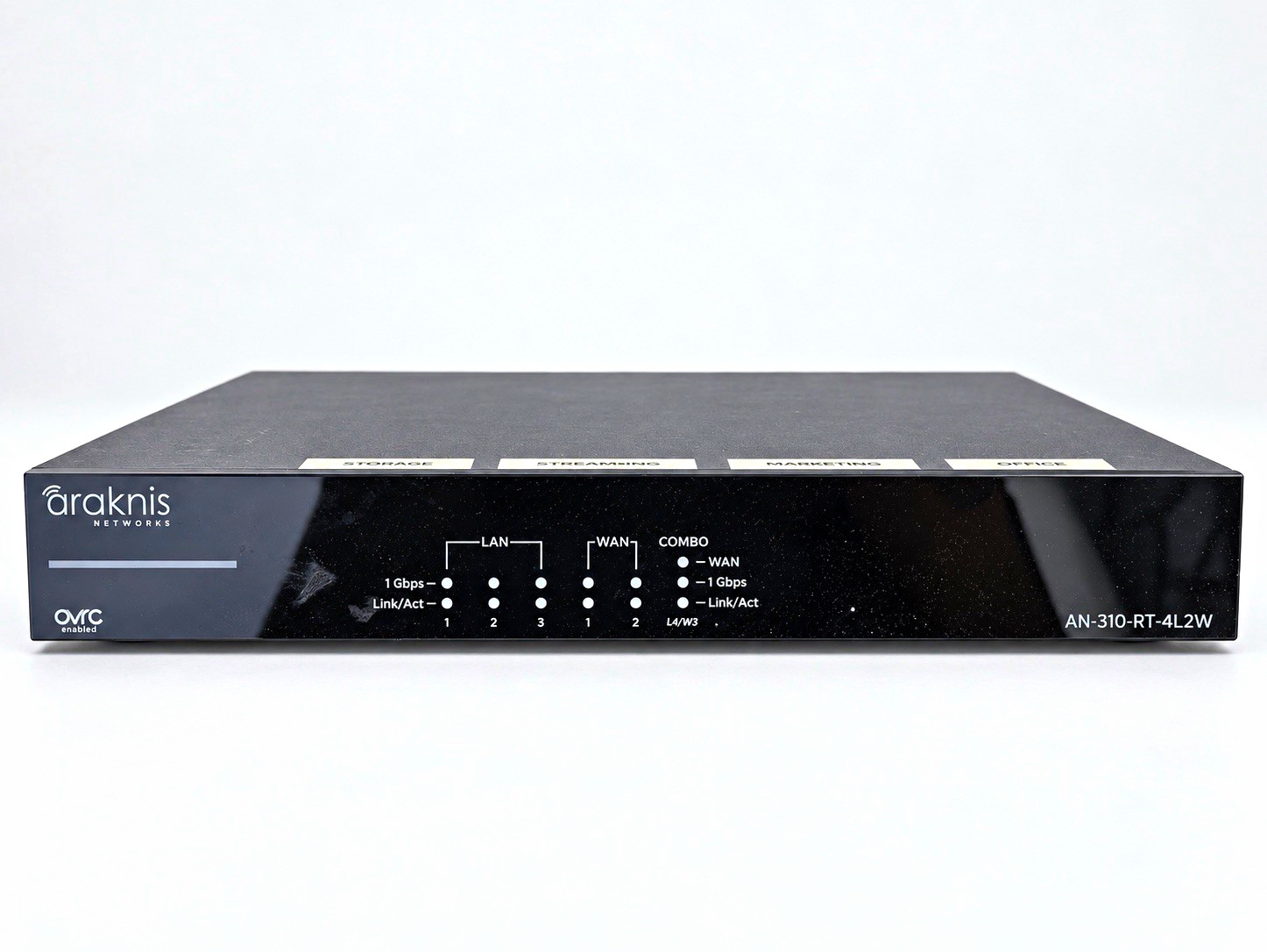 Araknis Networks AN-310-RT-4L2W Wired Router 4-Port 1Gbps OVRC Black