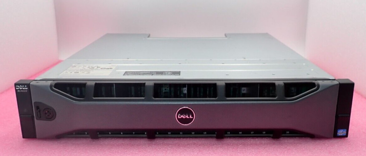 Dell Compellent SC4020i 2U 24x 2.5" SAS Bay Storage Array 2x 10G-iSCSI-2 2x PSU