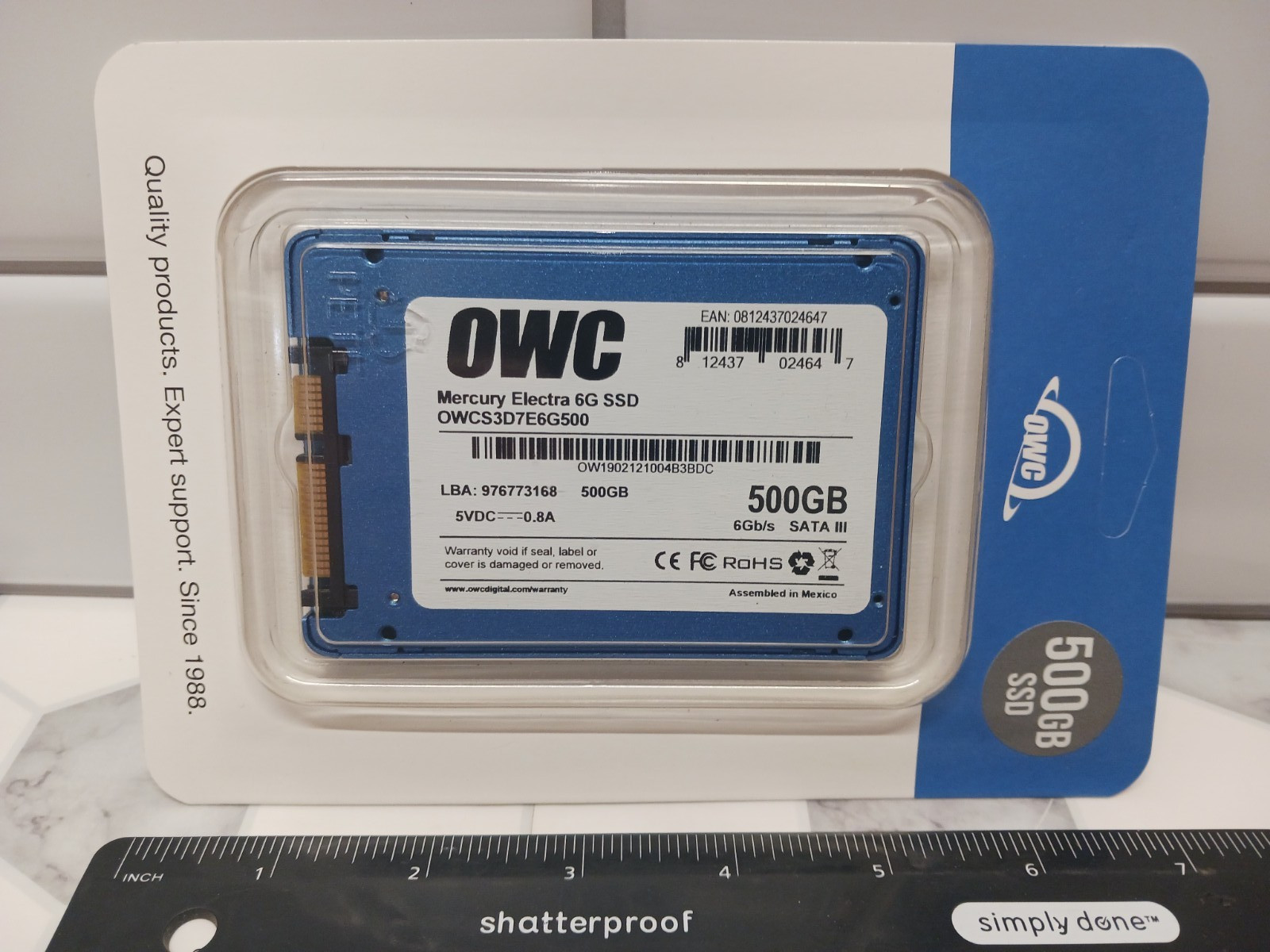 OWCS3D7E6G500 OWC Mercury Electra 6G 500GB SATA III 6 Gbit/s  Ships FREE