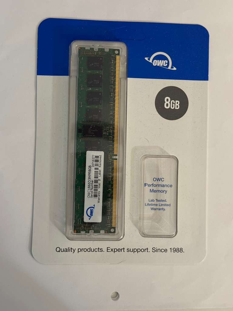 OWC1333D3MPE8GB GENUINE OWC DESKTOP MEMORY 8GB PC10600 DDR3 1333MHZ (CA610)