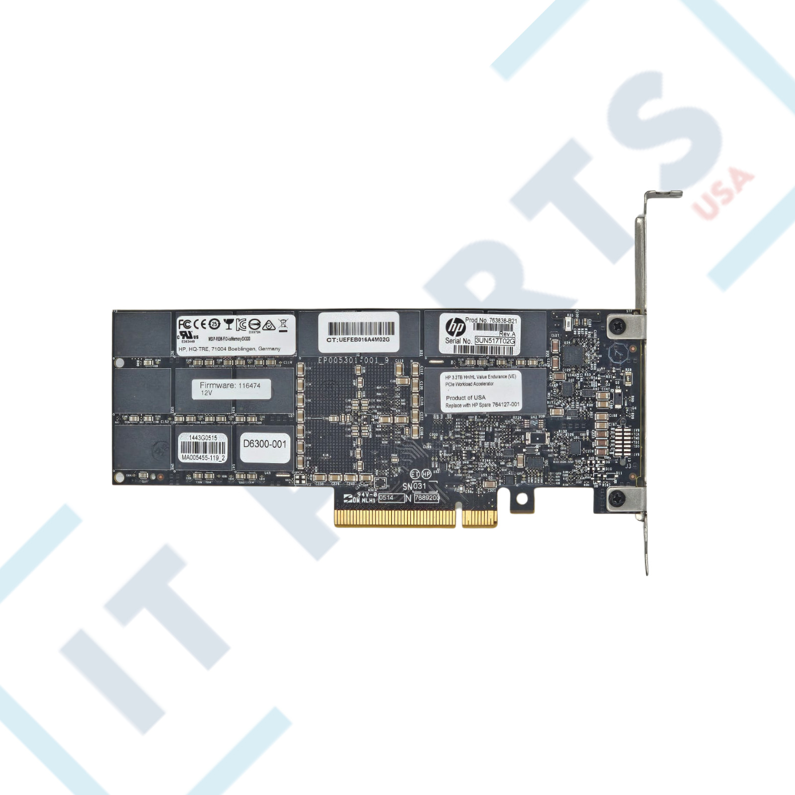 HP 763838-B21 3.2TB HH/HL Value Endurance PCIE Workload ACCELERATOR 764127-001